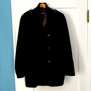 Kenneth Cole double breasted pea coat/with funnel neck option.